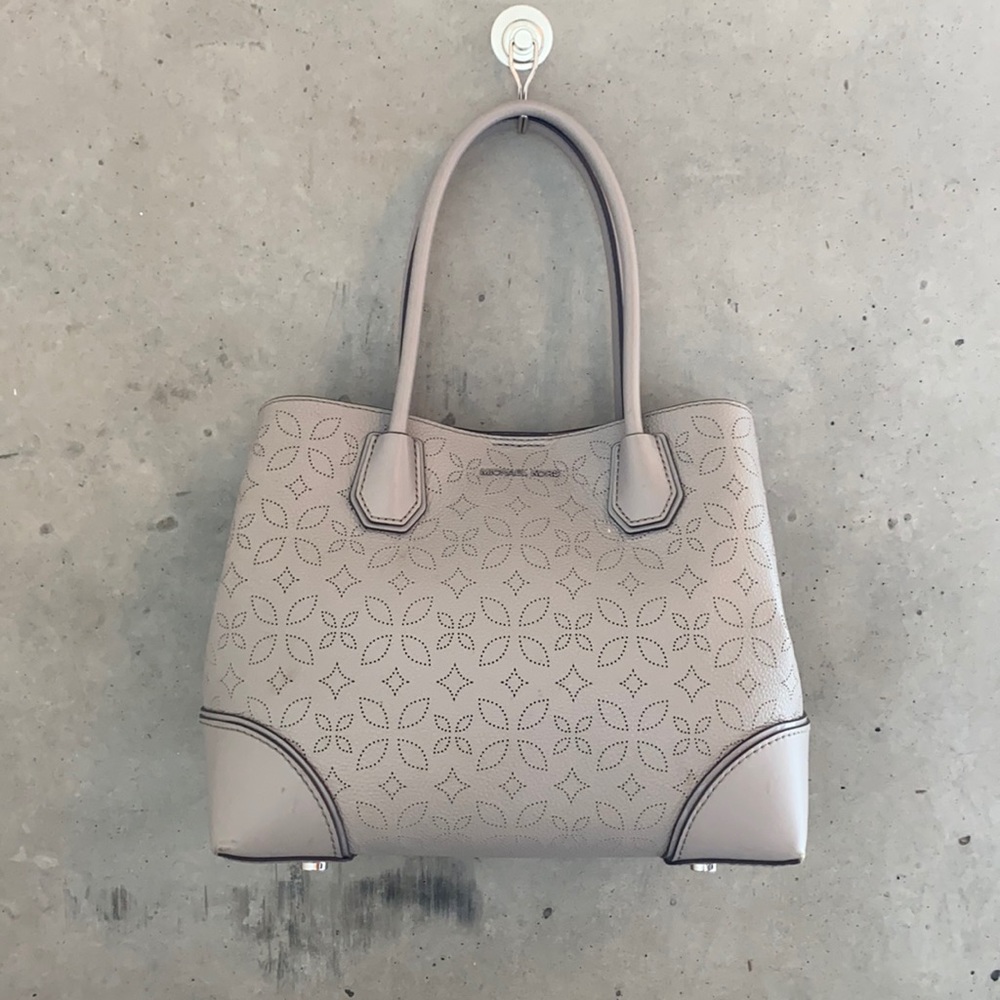 Michael Kors Mercer Gallery Medium Perforated Leather Tote Bag